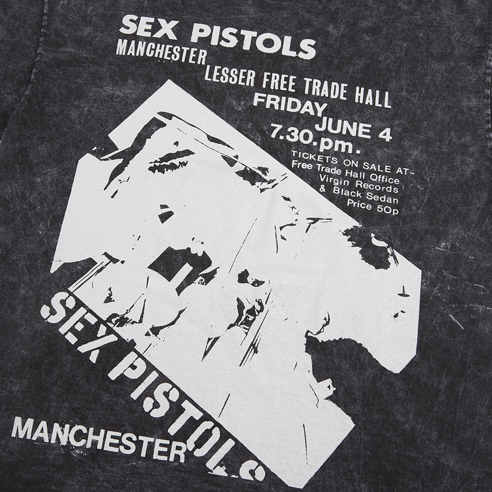 Sex Pistols - 1976 MANCHESTER VINTAGE WASH T-SHIRT