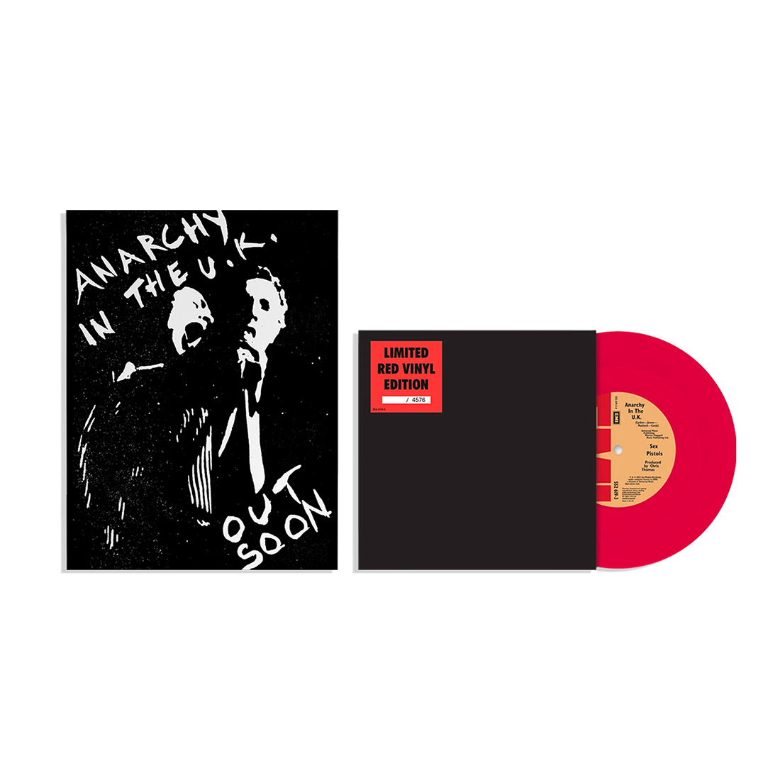 Anarchy in The UK: Exclusive Red Vinyl 7" + Anarchy in the UK Out Soon Poster