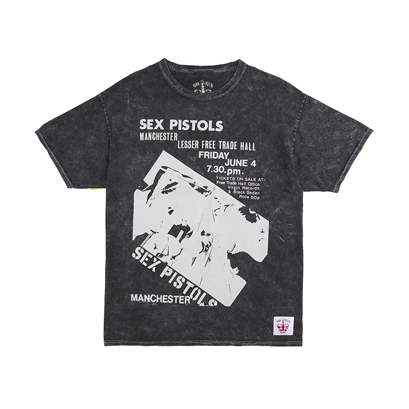 Sex Pistols - 1976 MANCHESTER VINTAGE WASH T-SHIRT