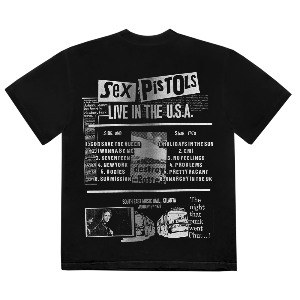 Sex Pistols - Live In The USA '78 Atlanta T-Shirt