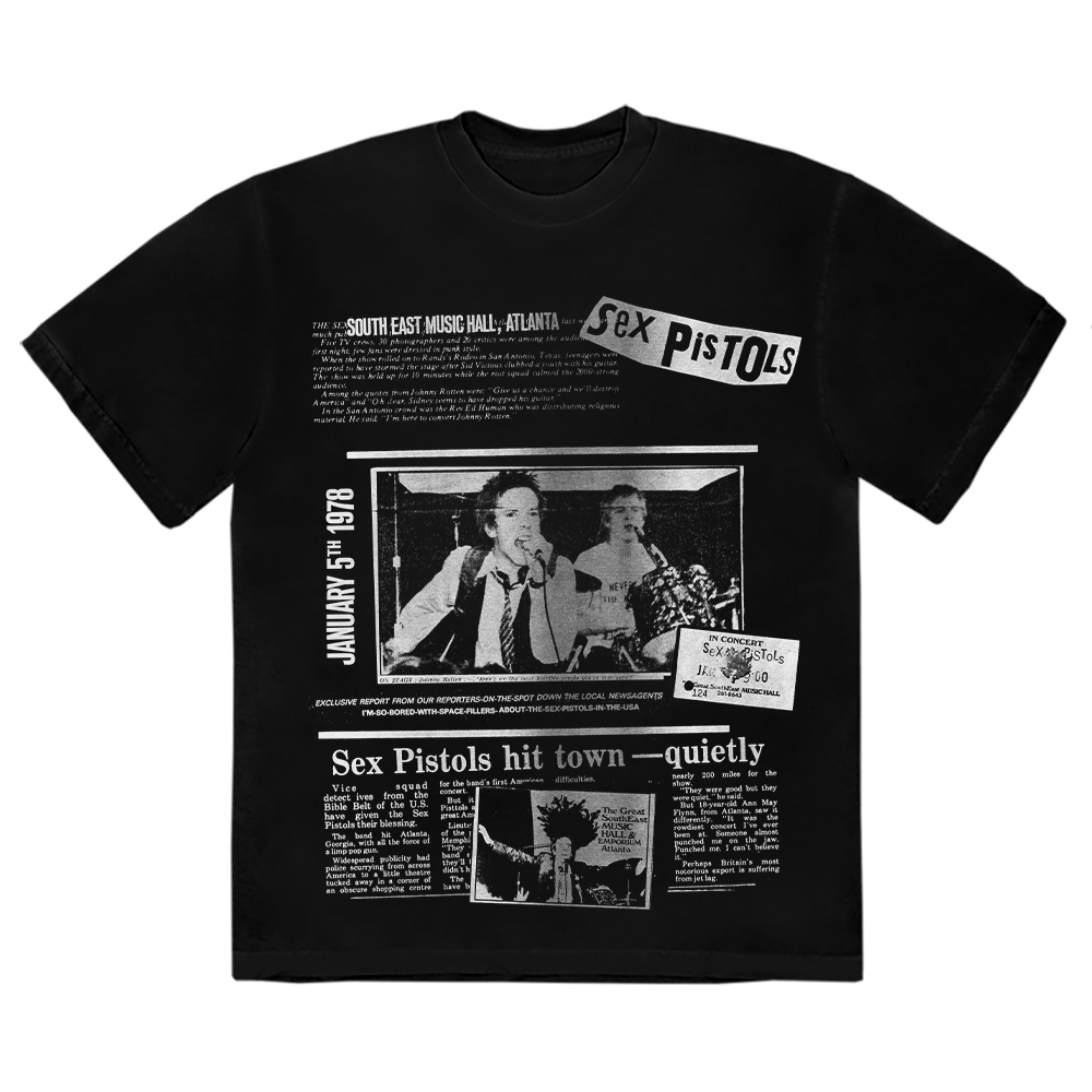 Sex Pistols - Live In The USA '78 Atlanta T-Shirt