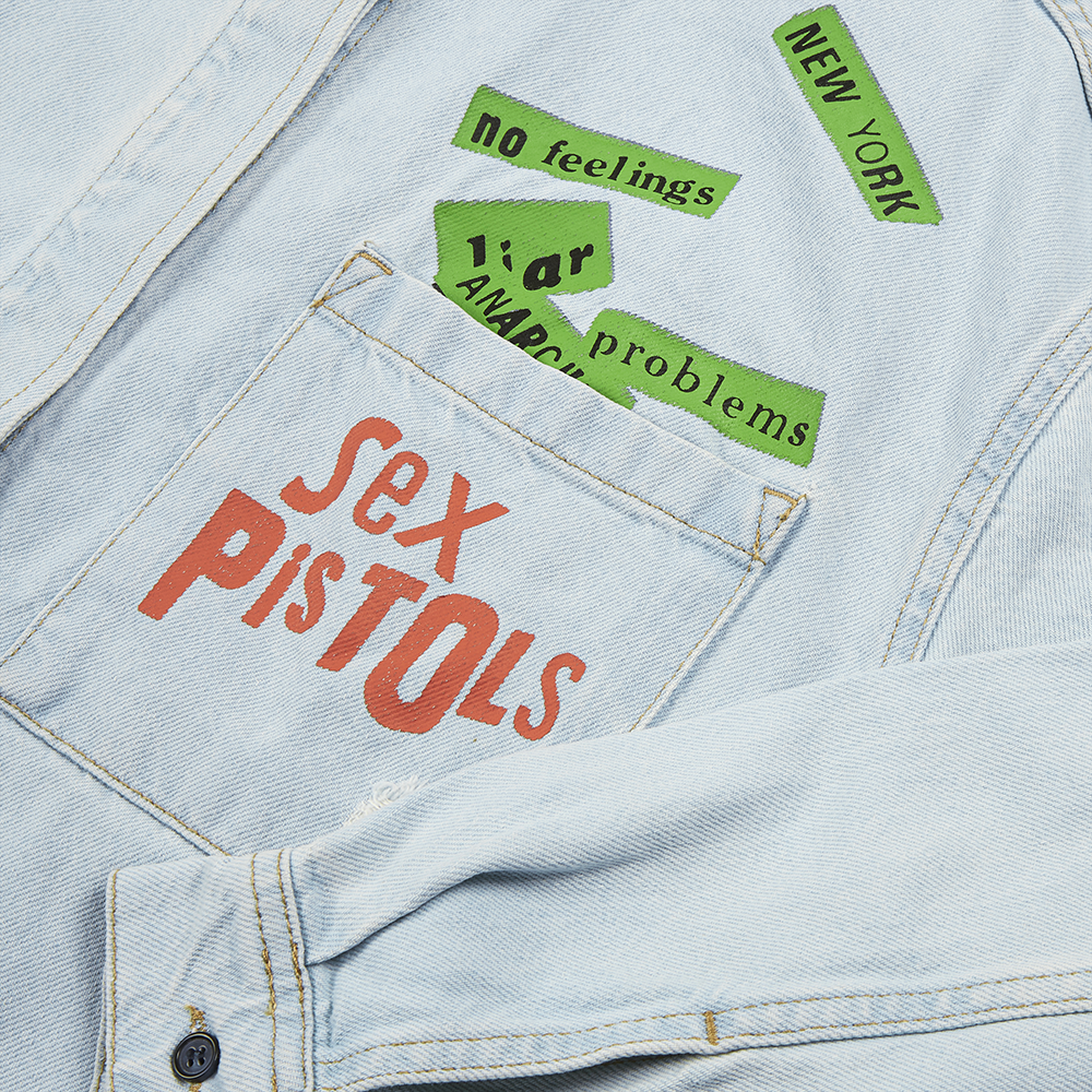 Sex Pistols - Denim God Save The Queen Overshirt