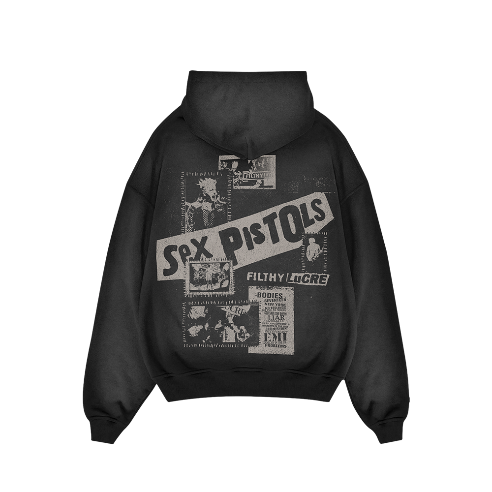 Sex Pistols - Filthy Lucre Black Washed Hoodie