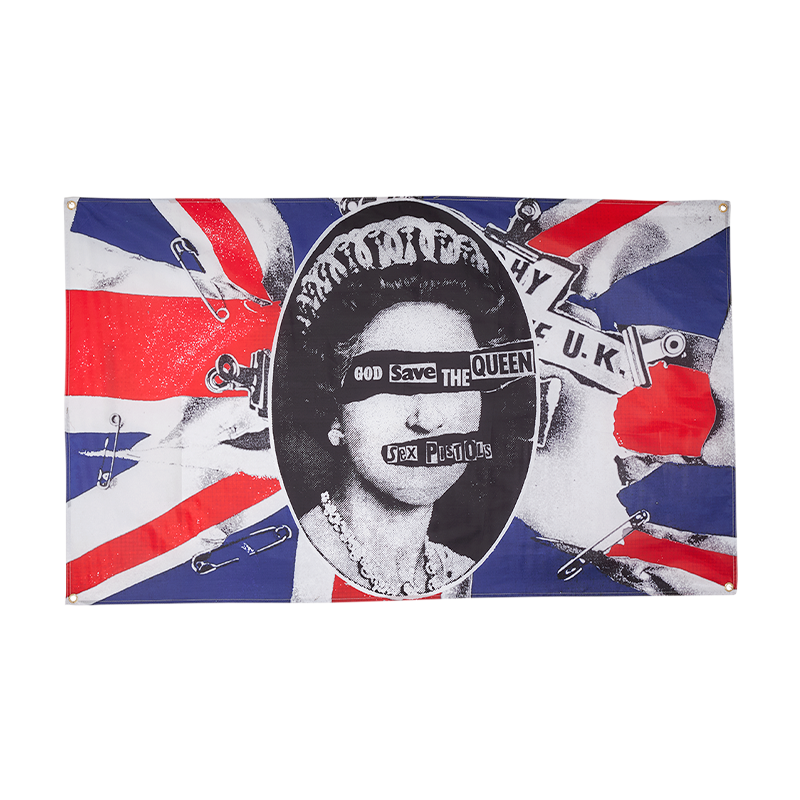 Sex Pistols - 50th Jubilee God Save The Queen Flag