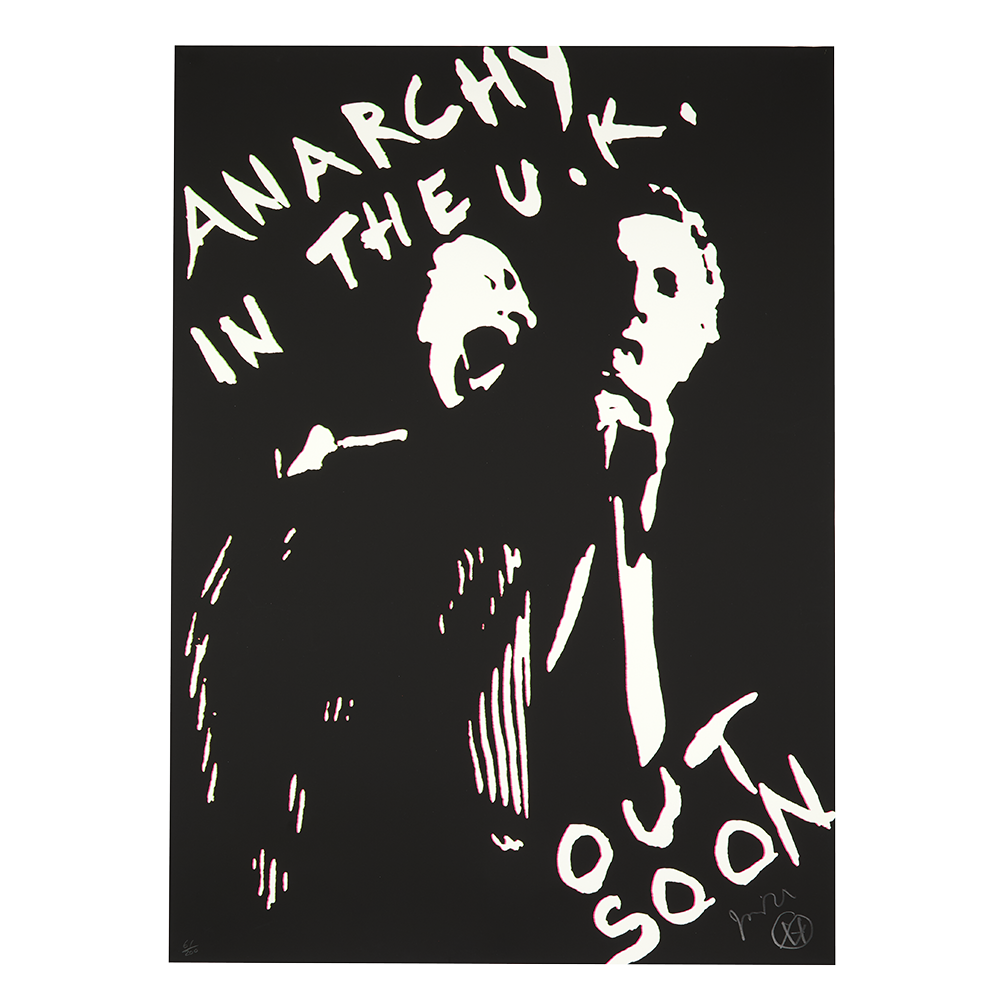 Sex Pistols - Jamie Reid Anarchy Out Now Print