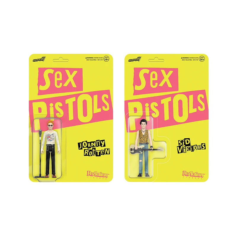 Sex Pistols ReAction Figures Wave 1 - Johnny Rotten And Sid Vicious Set