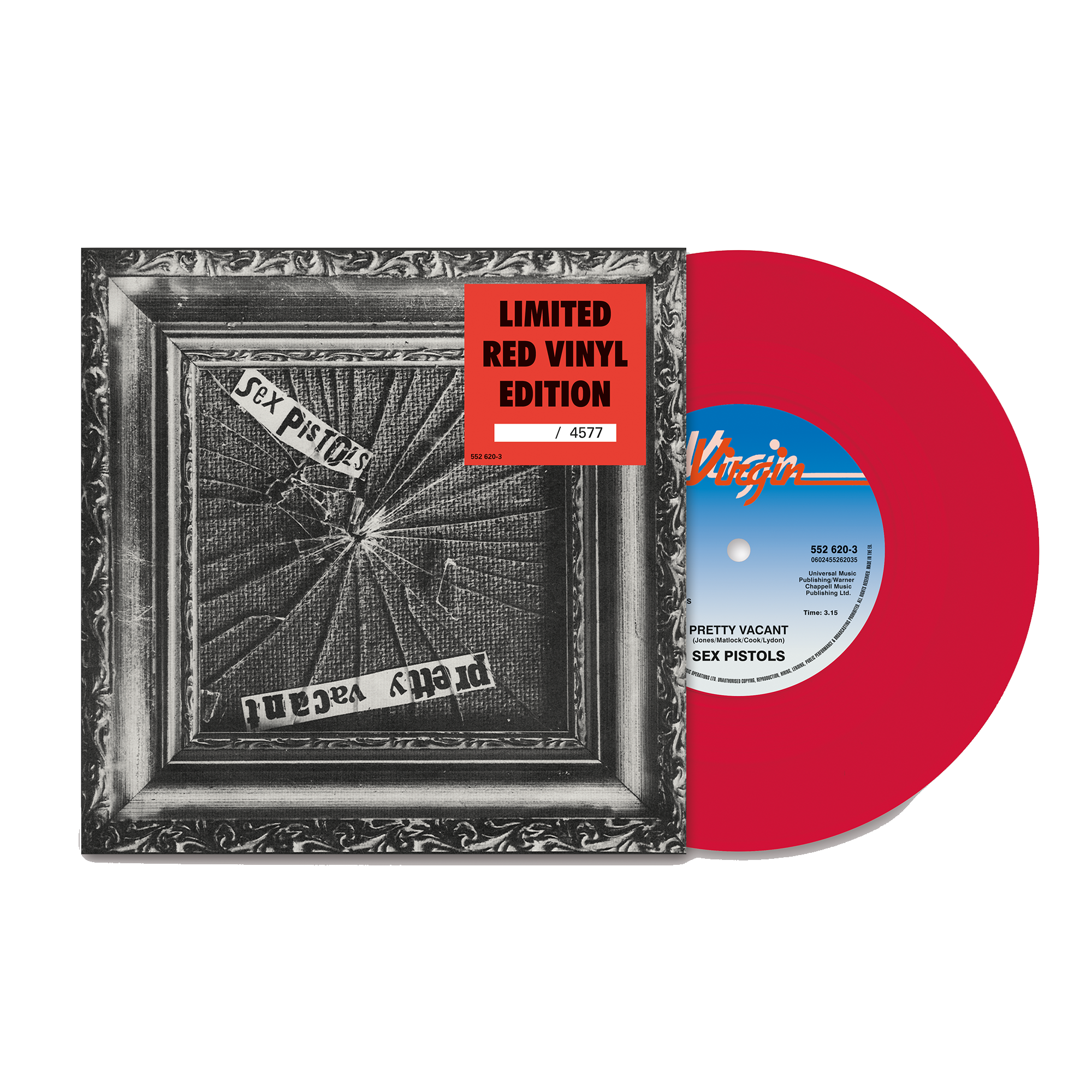 Pretty Vacant: Red Vinyl 7" Single + Pretty Vacant Poster