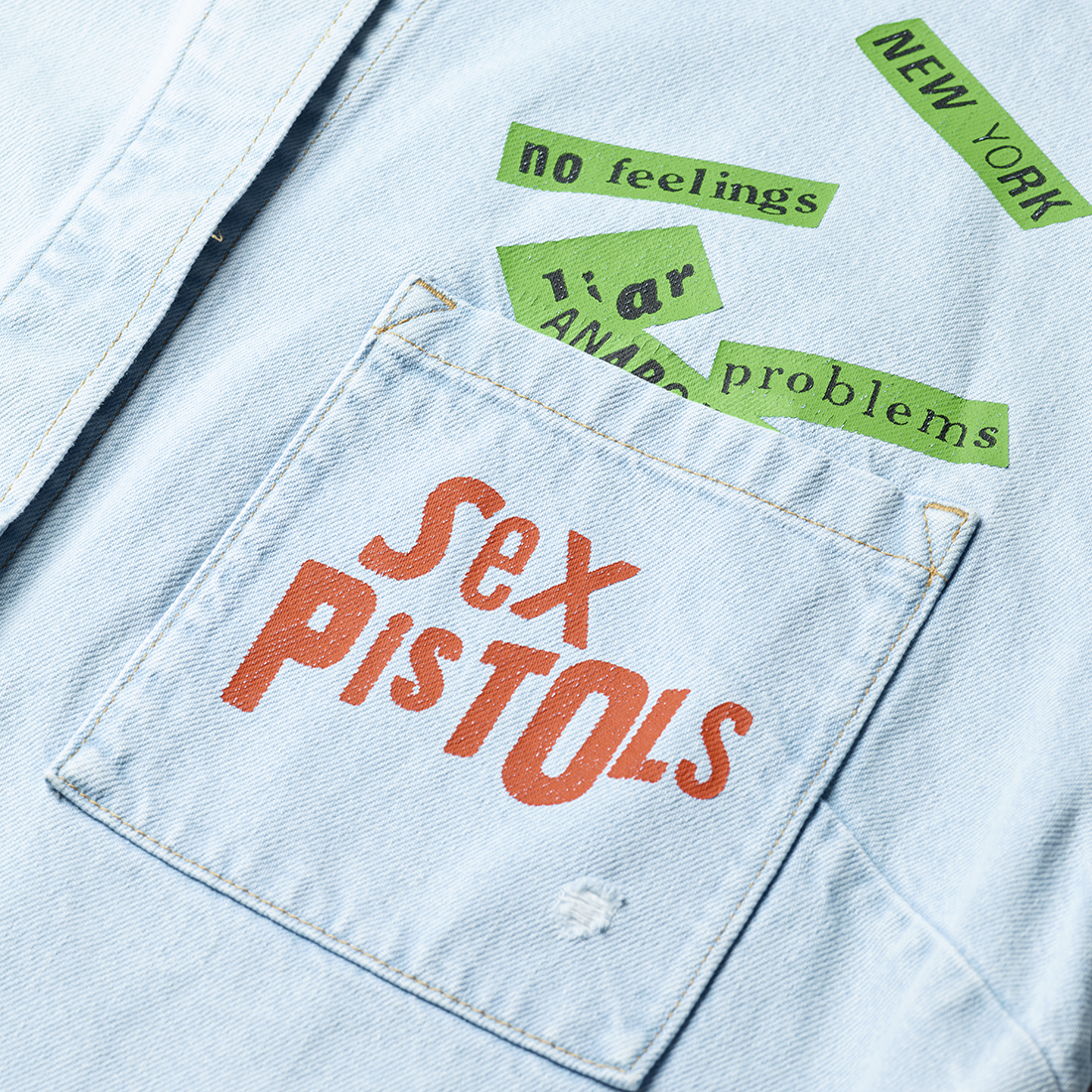 Sex Pistols - Denim God Save The Queen Overshirt